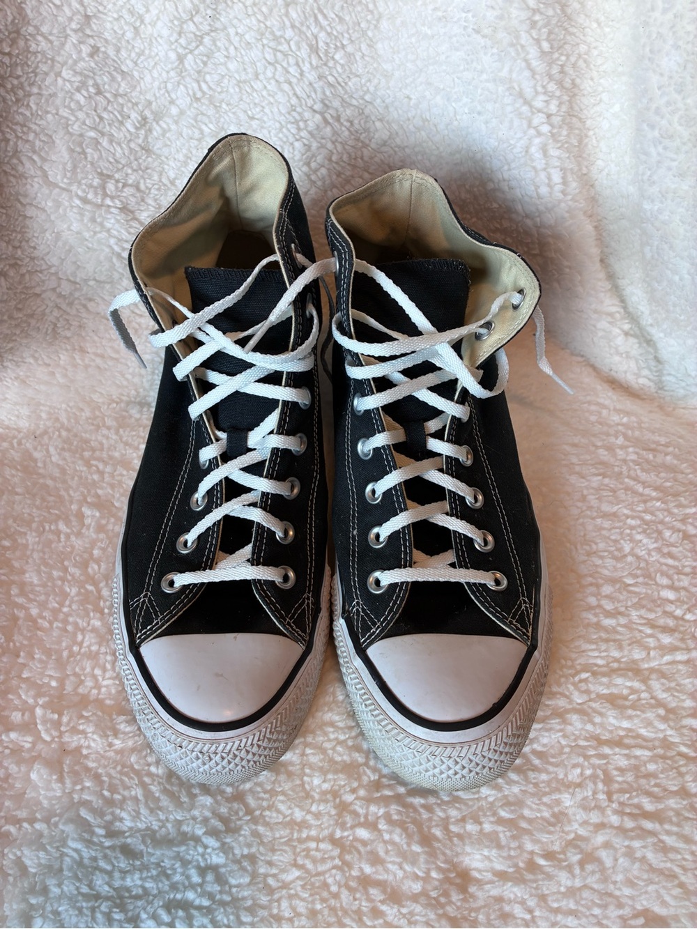 Converse Chuck Taylor All Star Black High-Top Sneakers with White Accents
